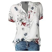 Spring Oversized Short Sleeve Top Lady Park Fashion Flury Round Neck Tees Womans Stretch Fit Pattern