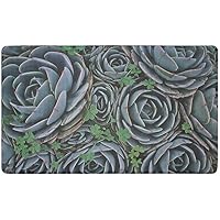 Floral Novelty Wellness Anti-Fatigue Kitchen Mat, Cooking & Standing Relief, Memory Foam & Skid-Resistant, 18