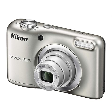Nikon Digital Camera COOLPIX A10 Optical 5X Zoom 16.1 Megapixels Battery Type, sliver