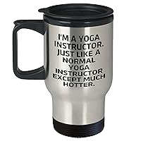 Yoga Instructor Travel Mug Gifts For Father's Day | Funny Yoga Instructor Gifts | Sarcastic Yoga Instructor Gifts | Gifts From Daughter to Dad | Gifts For Men