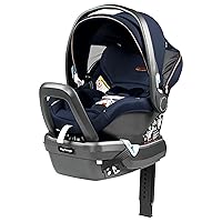 Peg Perego Primo Viaggio 4-35 Nido K - Rear Facing Infant Car Seat - Includes Base with Load Leg & Anti-Rebound Bar - for Babies 4 to 35 lbs - Made in Italy - Blue Shine