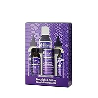 The Mane Choice Alpha Nourish & Shine Length Retention Kit: 2 x 4 oz Multi-Vitamin Scalp Nourishing Growth Oil + 1 x 8 oz Soft As Can Be Revitalize & Refresh 3-in-1