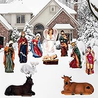 Outdoor Christmas Decorations，Outdoor Nativity Set for Yard 3 ft，Outdoor Nativity Scene，Nativity Scene Outdoor，Nativity Scene Outdoor Large