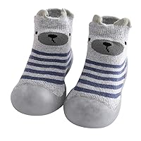 Hard Bottom Boys Slippers Kids Toddler Baby Boys Girls Solid Warm Knit Soft Sole Encounter Football Shoes
