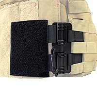 ROCOTACTICAL Quick Release Buckle Set,Single Point Molle Quick Disconnect Side Entry Conversion with Hoop and Loop for JPC CPC NCP XPC 420 Vest