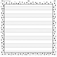 Teacher Created Resources Black Painted Dots on White 7 Pocket Chart (28