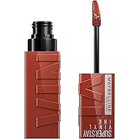 Maybelline Super Stay Vinyl Ink Longwear No-Budge Liquid Lipcolor Makeup, Highly Pigmented Color and Instant Shine, Extra, Red Lipstick, 0.14 fl oz, 1 Count