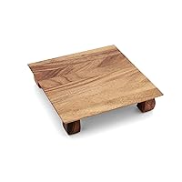 Ironwood Gourmet Kyoto Sushi Stand, Acacia Wood Brown 10 x 10 x 2.25 inches