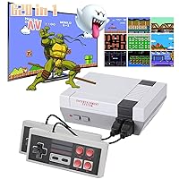 Nuilhpn Classic Retro Game Console with Built-in 620 Video Games and 2 Controllers,AV Output Game System,Plug and Play.