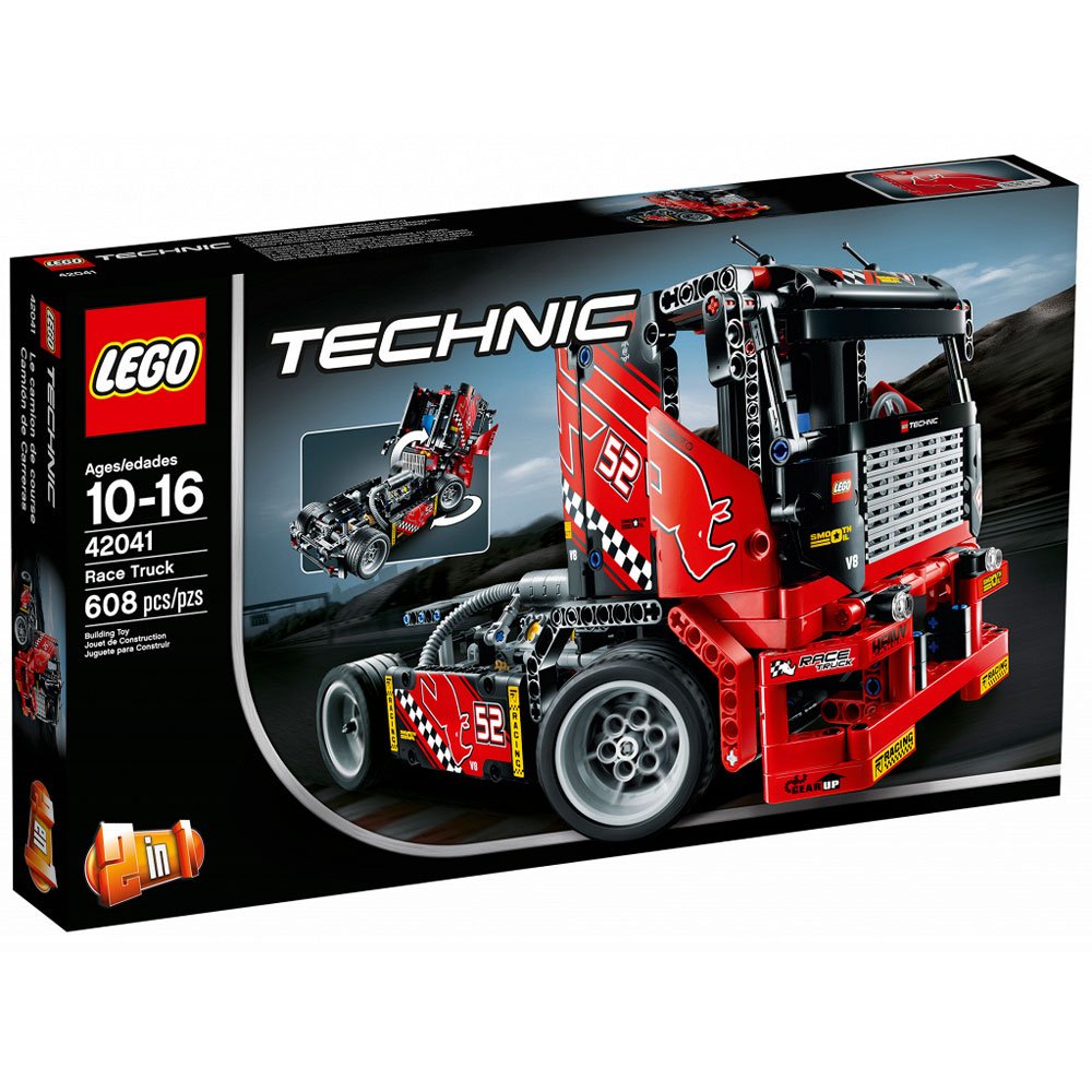 LEGO Technic 42041 Racing-Truck 2 In 1, Red and Black
