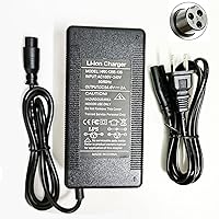 [Verified Fit] 48 Volt Electric Scooter Charger, Fit for Evercross H5/ Vsett 8, 8+, 9+(NOT for 9)/ JOYOR S5, G5, Y7-S/for KAABO Mantis 8, 8 Pro/Zero 8, 9 etc. 48V Scooter Battery Charger (54.6V 2A)