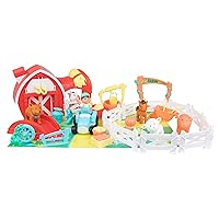 JC Toys Lots to Play - Farm Play Set - Barnyard Gift Set w/ Accessories