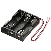 Ohm Electric Battery Case for 3 AA Batteries with Lead Wire Battery Box for Crafts KIT-UM3X3 06-4943 OHM