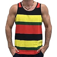 Men's Patriotic American Rainbow Pride Colors Flag Muscle Tank Top Shirt