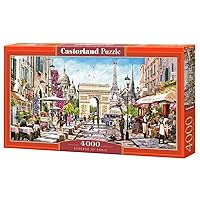 CASTORLAND 4000 Piece Jigsaw Puzzles, Essence of Paris, France, Eiffel Tower, Iconic Monuments, Adult Puzzles, Castorland C-400294-2