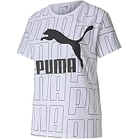 Puma - Womens AOP Tee, Size: X-Small, Color: Puma White/1
