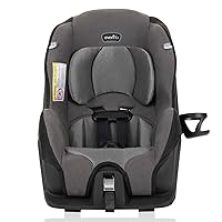 Tribute LX 2-in-1 Lightweight Convertible Car Seat, Travel Friendly (Saturn Gray)