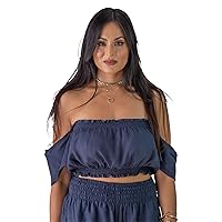 Women's Off The Shoulder Crop Top