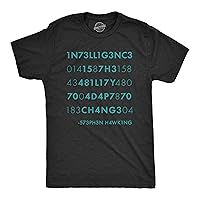 Mens Intelligence is The Ability to Adapt to Change Tshirt Funny Stephen Hawking Quote Novelty Tee