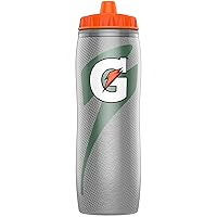 Gatorade Insulated Squeeze Bottle, Silver, 30oz