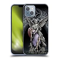 Head Case Designs Officially Licensed Sarah Richter Stone Angel with Skull Gothic Soft Gel Case Compatible with Apple iPhone 14