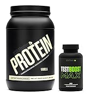 by V Shred Test Boost Max and Protein Vanilla Powder Bundle