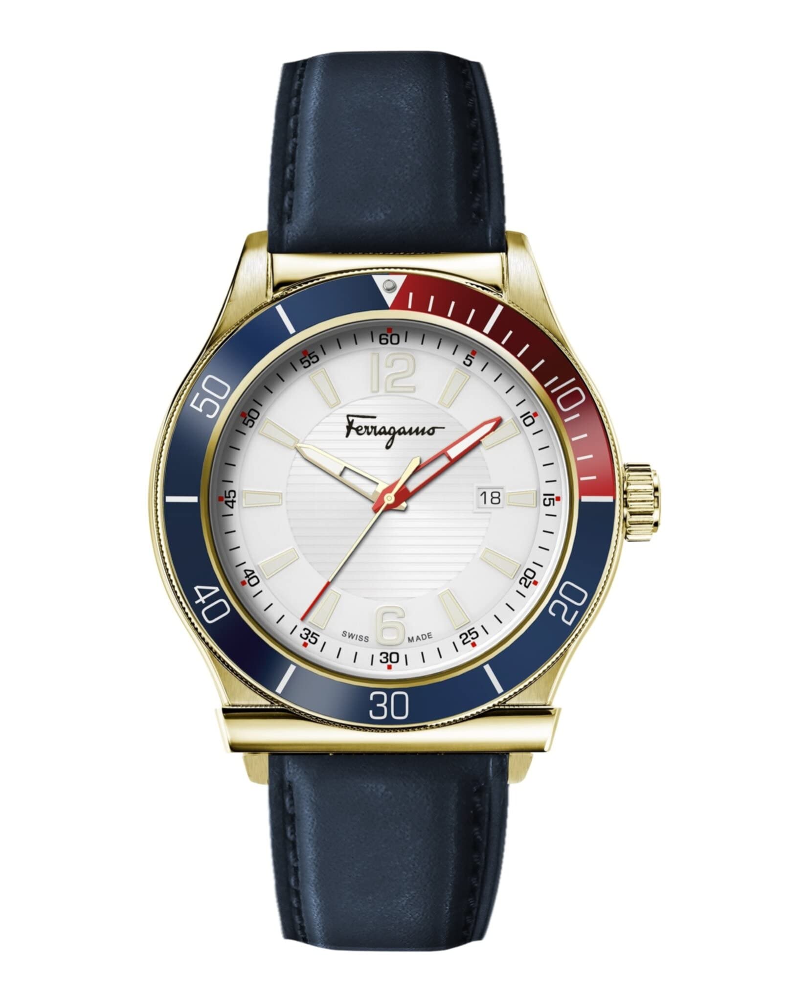 Ferragamo Mens Swiss Made Watch 1898 Collection