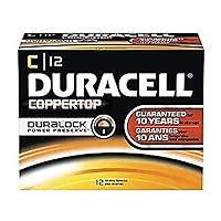 Duracell PGD MN1400 Coppertop Battery, Alkaline, C Size (Pack of 72)