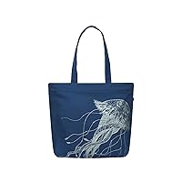 Eco Right Aesthetic Canvas Tote Bag for Women - Large, Reusable, Zippered Tote Bag with Inner Pocket, Perfect for School, Shopping, Work, Beach, Cute & Eco-Friendly Gift for Girls, Teachers, Mothers
