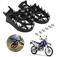 Dirt Bike Foot Pegs Motorcycle Footpegs Foot Pedals Rests CNC For WR250R 2008-2020 WR250X 2008-2011 Black