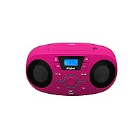CD61RSUSB Portable CD Player Pink CD Player – CD Drive (FM,PLL, Audio CD, LED, Digital, AC, Battery, 290 mm)