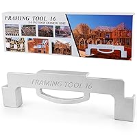 Framing Tools, 16 Inch On-Center Framing Tool, Layout Tools Made of Sturdy Aluminum, Precision Wall Framing Tool, Measurement Jig Tool For Walls, Roofs, Floors or Ladders
