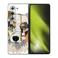 Head Case Designs Officially Licensed Michel Keck Australian Shepherd Dogs 3 Vinyl Sticker Skin Decal Cover Compatible with Samsung Galaxy Z Fold5