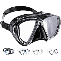 Cressi Adult Dive Mask with Inclined Lens for Scuba Diving - optical lenses available - Big Eyes: made in Italy