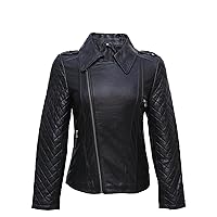 Women's Quilited Handmade Real Leather Jacket Woman Fashion Lambskin Jacket