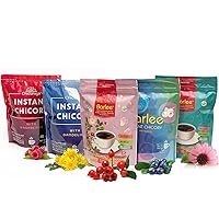 CHICORAYA & BARLEE Instant Chicory (5-Pack, 70.50 oz) - Coffee Alternative Beverage Blend - No Sugar Caffeine Free - Chicory Root Powder