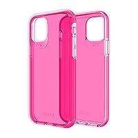 ZAGG Gear4 Crystal Palace Neon Compatible with iPhone 11 Pro Case, Advanced Impact Protection with Integrated D3O Technology, Anti-Yellowing, Phone Cover – Neon Pink