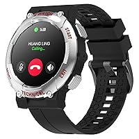 KINGSTAR Smart Watch for Men, Smart Watch Make/Answer Call AI Voice Control Smartwatch with 8 Sports Modes, Pedometer, Blood Oxygen, Heart Rate, Sleep Monitor, Fitness Tracker for iOS Android Phones
