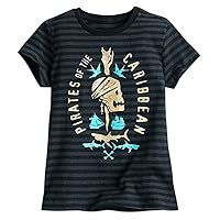 Disney Pirates of The Caribbean: Dead Men Tell No Tales Striped Tee for Girls Size XS (4)