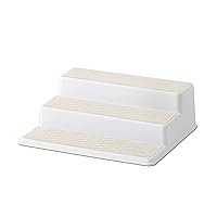 Copco Basics 3-Tier Spice Pantry Kitchen Cabinet Organizer, 10-Inch, Cream