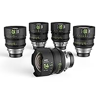 NiSi Athena Prime 5-Lens Kit Compatible with ARRI PL Mount Cameras | 14mm T2.4, 25mm T1.9, 35mm T1.9, 50mm T1.9, 85mm T1.9, with Hard Case
