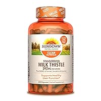 Standardized Milk Thistle 240 mg, Plus Fennel, Dandelion, and Licorice, Supports Liver Health, 250 Capsules