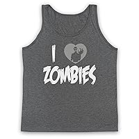 Men's I Love Zombies Funny Slogan Tank Top Vest