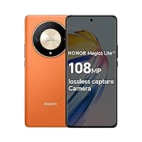 Honor Magic6 Lite Dual-SIM 256GB ROM + 8GB RAM (Only GSM | No CDMA) Factory Unlocked 5G Smartphone (Orange) - International Version
