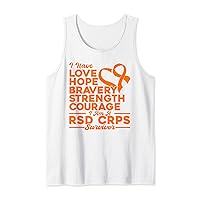Love Hope Strength Courage RSD CRPS Awareness Tank Top