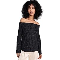 Vince Women's Marl Off Shoulder Sweater