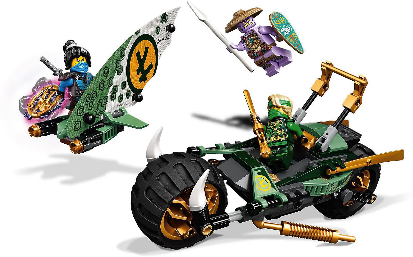 LEGO 71745 Ninjago Lloyds Jungle Bike Construction Set, Toy Motorcycle with Lloyd and NYA Mini Figures