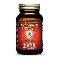 HealthForce SuperFoods Antioxidant Extreme - 60 VeganCaps - All-Natural Turmeric Root Complex - Cognitive & Immune Support - Kosher & Gluten Free - 30 Servings
