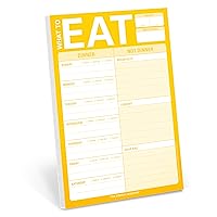 Knock Knock What to Eat Pad Meal Planning Pad, 6 x 9-inches (Yellow) Knock Knock What to Eat Pad Meal Planning Pad, 6 x 9-inches (Yellow) Mass Market Paperback