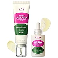 CKD RETINO COLLAGEN Small Molecule 300 (Anti-Wrinkle Firming Face Cream & Pumping Ampoule) Bundle